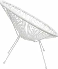 Kare Design Acapulco Nojatuoli, Valkoinen -Huonekalu kauppa fotel acapulco 73x85 cm bialy 4