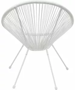 Kare Design Acapulco Nojatuoli, Valkoinen -Huonekalu kauppa fotel acapulco 73x85 cm bialy 5