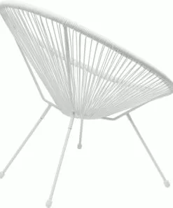 Kare Design Acapulco Nojatuoli, Valkoinen -Huonekalu kauppa fotel acapulco 73x85 cm bialy 6