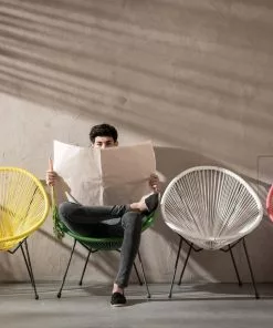 Kare Design Acapulco Nojatuoli, Musta -Huonekalu kauppa fotel acapulco czarny 10