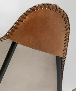 Kare Design California Nahkainen Lepakkotuoli, Nojatuoli, Ruskea -Huonekalu kauppa fotel brazowy skora naturalna 70x93 cm 9