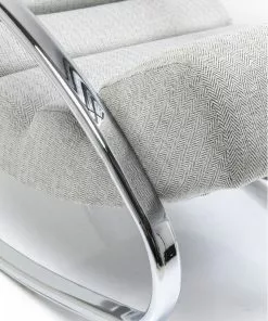 Kare Design Manhattan Keinutuoli, Harmaa/beige -Huonekalu kauppa fotel bujany manhattan 62x81 cm bezowy 6