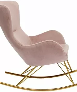 Kare Design Oslo Keinutuoli, Roosa -Huonekalu kauppa fotel bujany oslo 76x103 cm rozowy 3