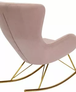 Kare Design Oslo Keinutuoli, Roosa -Huonekalu kauppa fotel bujany oslo 76x103 cm rozowy 4