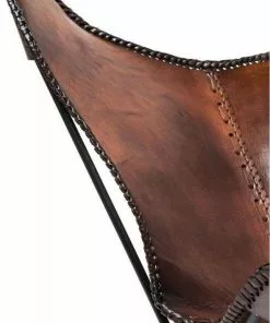 Kare Design Butterfly Econo Nojatuoli, Ruskea -Huonekalu kauppa fotel butterfly econo 80x87 cm brazowy 7