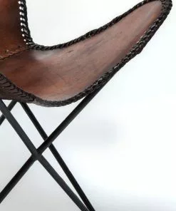 Kare Design Butterfly Econo Nojatuoli, Ruskea -Huonekalu kauppa fotel butterfly econo 80x87 cm brazowy 8