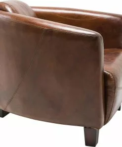 Kare Design Cigar Lounge Nojatuoli, Ruskea -Huonekalu kauppa fotel cigar lounge 72x70 cm brazowy skora naturalna 2