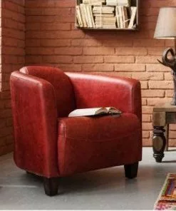 Kare Design Cigar Lounge Nojatuoli, Punainen -Huonekalu kauppa fotel cigar lounge 72x70 cm czerwony 13