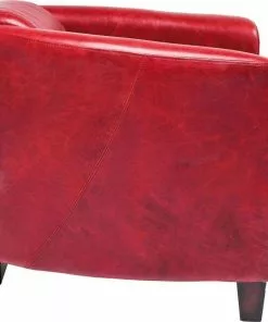 Kare Design Cigar Lounge Nojatuoli, Punainen -Huonekalu kauppa fotel cigar lounge 72x70 cm czerwony 3