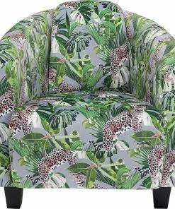 Kare Design Cigar Lounge Jungle Nojatuoli, Vihreä -Huonekalu kauppa fotel cigar lounge jungle 72x70 cm kolorowy 2