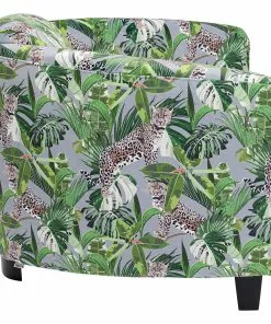 Kare Design Cigar Lounge Jungle Nojatuoli, Vihreä -Huonekalu kauppa fotel cigar lounge jungle 72x70 cm kolorowy 3