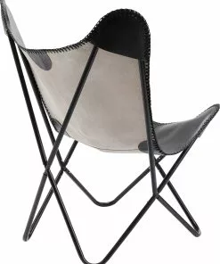 Kare Design California Nahkainen Lepakkotuoli, Nojatuoli, Musta -Huonekalu kauppa fotel czarny skora naturalna 70x93 cm 4