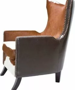 Kare Design Denver Cow Nojatuoli, Lehmännahka -Huonekalu kauppa fotel denver cow 76x107 cm skora naturalna 3