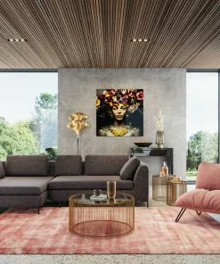 Kare Design Port Pino Nojatuoli, Roosa -Huonekalu kauppa fotel do salonu welurowy rozowy nogi metalowe czarne 11