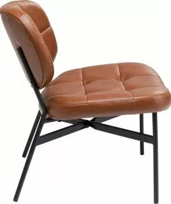 Kare Design Enzo Nojatuoli, Ruskea -Huonekalu kauppa fotel enzo 62x75 cm ekoskora brazowy nogi czarne 3