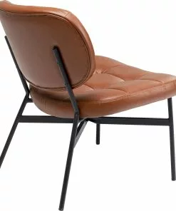 Kare Design Enzo Nojatuoli, Ruskea -Huonekalu kauppa fotel enzo 62x75 cm ekoskora brazowy nogi czarne 4