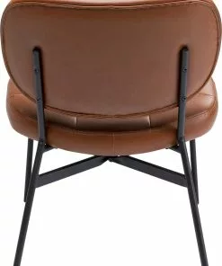 Kare Design Enzo Nojatuoli, Ruskea -Huonekalu kauppa fotel enzo 62x75 cm ekoskora brazowy nogi czarne 5