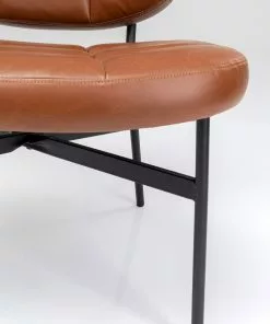 Kare Design Enzo Nojatuoli, Ruskea -Huonekalu kauppa fotel enzo 62x75 cm ekoskora brazowy nogi czarne 6