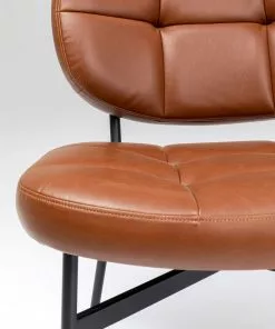 Kare Design Enzo Nojatuoli, Ruskea -Huonekalu kauppa fotel enzo 62x75 cm ekoskora brazowy nogi czarne 7