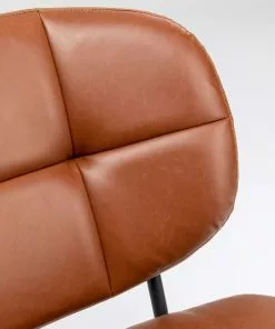 Kare Design Enzo Nojatuoli, Ruskea -Huonekalu kauppa fotel enzo 62x75 cm ekoskora brazowy nogi czarne 8