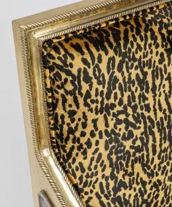 Kare Design Regency Leo Nojatuoli - Leopardikuvio, Kulta -Huonekalu kauppa fotel glamour do salonu panterka rama zlota 70x98 cm 10