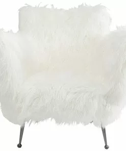 Kare Design Goldfinger Nojatuoli, Valkoinen -Huonekalu kauppa fotel goldfinger 89x85 cm bialy 2