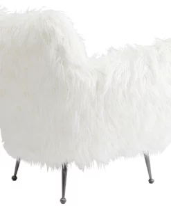 Kare Design Goldfinger Nojatuoli, Valkoinen -Huonekalu kauppa fotel goldfinger 89x85 cm bialy 3