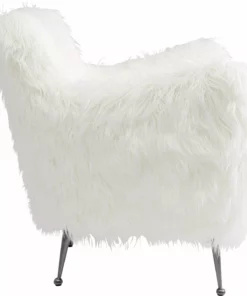 Kare Design Goldfinger Nojatuoli, Valkoinen -Huonekalu kauppa fotel goldfinger 89x85 cm bialy 4