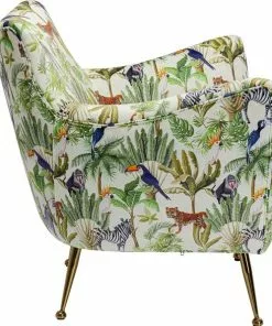 Kare Design Goldfinger Tropical Nojatuoli -Huonekalu kauppa fotel goldfinger tropical 89x85 cm nogi zlote 10