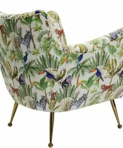 Kare Design Goldfinger Tropical Nojatuoli -Huonekalu kauppa fotel goldfinger tropical 89x85 cm nogi zlote 11