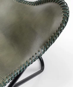 Kare Design California Nahkainen Lepakkotuoli, Nojatuoli, Khaki -Huonekalu kauppa fotel khaki skora naturalna 70x93 cm 11