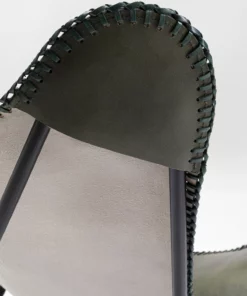 Kare Design California Nahkainen Lepakkotuoli, Nojatuoli, Khaki -Huonekalu kauppa fotel khaki skora naturalna 70x93 cm 6