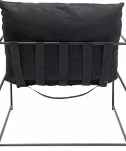 Kare Design Cuby Nojatuoli, Harmaa -Huonekalu kauppa fotel loft tapicerka szara nogi stalowe czarne 71x85 cm 5