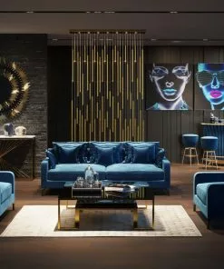 Kare Design Lullaby Nojatuoii, Sinivihreä -Huonekalu kauppa fotel lullaby 102x70 cm petrol 9