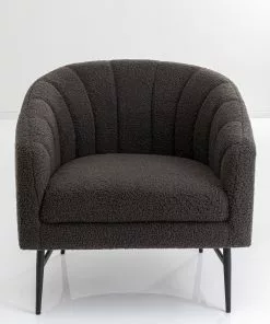 Kare Design Marylin Nojatuoli Antrasiitti -Huonekalu kauppa fotel marylin 73x80 cm antracytowy nogi czarne 2