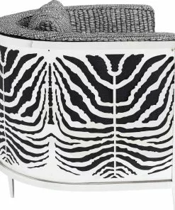 Kare Design Matteo S&P Nojatuoli -Huonekalu kauppa fotel matteo sandp 84x70 cm czarno bialy 3