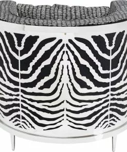 Kare Design Matteo S&P Nojatuoli -Huonekalu kauppa fotel matteo sandp 84x70 cm czarno bialy 5