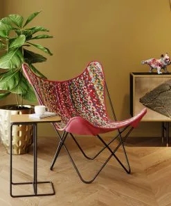 Kare Design California Lepakkotuoli, Nojatuoli, Monivärinen -Huonekalu kauppa fotel motyl kolorowy 70x93 cm nogi czarne 7 scaled