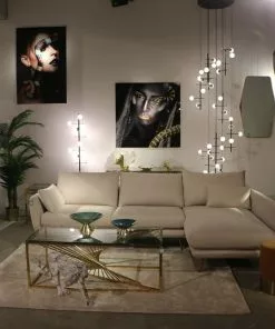 Kare Design Mr. Fluffy Nojatuoli -Huonekalu kauppa fotel mr fluffy 68x87 cm bialo zloty 10