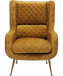Kare Design Nonna Nojatuoli -Huonekalu kauppa fotel nonna 71x97 cm musztardowy 2