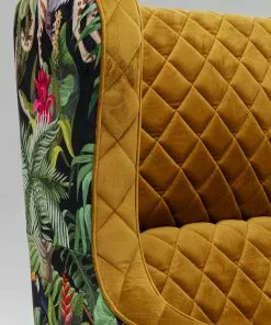 Kare Design Nonna Jungle Nojatuoli -Huonekalu kauppa fotel nonna jungle 75x102 cm kolorowy siedzisko musztardowe 8