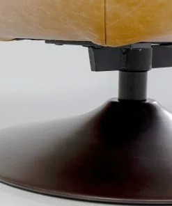 Kare Design Napa Kääntyvä Nojatuoli -Huonekalu kauppa fotel obrotowy brazowy skora semianilinowa 72x74 cm 10