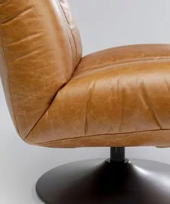 Kare Design Napa Kääntyvä Nojatuoli -Huonekalu kauppa fotel obrotowy brazowy skora semianilinowa 72x74 cm 7