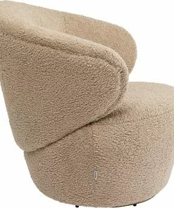 Kare Design Carella Pyörivä Nojatuoli -Huonekalu kauppa fotel obrotowy carella 82x75 cm bezowy 3