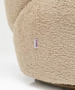 Kare Design Carella Pyörivä Nojatuoli -Huonekalu kauppa fotel obrotowy carella 82x75 cm bezowy 7