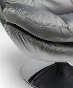 Kare Design Cosy Grey Pyörivä Nojatuoli, Harmaa -Huonekalu kauppa fotel obrotowy cosy 81x84 cm szary 6