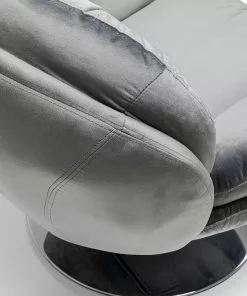 Kare Design Cosy Grey Pyörivä Nojatuoli, Harmaa -Huonekalu kauppa fotel obrotowy cosy 81x84 cm szary 7