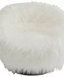 Kare Design Fiffy Pyörivä Nojatuoli, Valkoinen