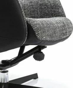 Kare Design Ohio Salt And Pepper Pyörivä Nojatuoli Rahilla -Huonekalu kauppa fotel obrotowy i stolek ohio 71x106 cm szary 3