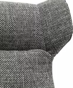 Kare Design Ohio Salt And Pepper Pyörivä Nojatuoli Rahilla -Huonekalu kauppa fotel obrotowy i stolek ohio 71x106 cm szary 5